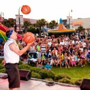 Bryan Dangerous Juggling Basketballs Festival